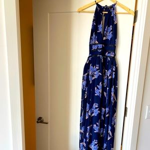 Blue and Purple Maxi Dress